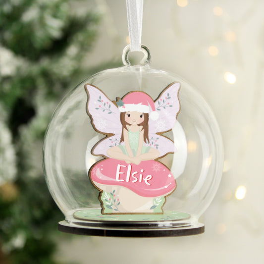 This Personalised Fairy Glass Bauble