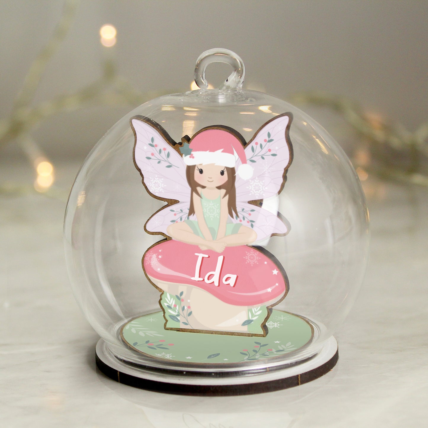 This Personalised Fairy Glass Bauble
