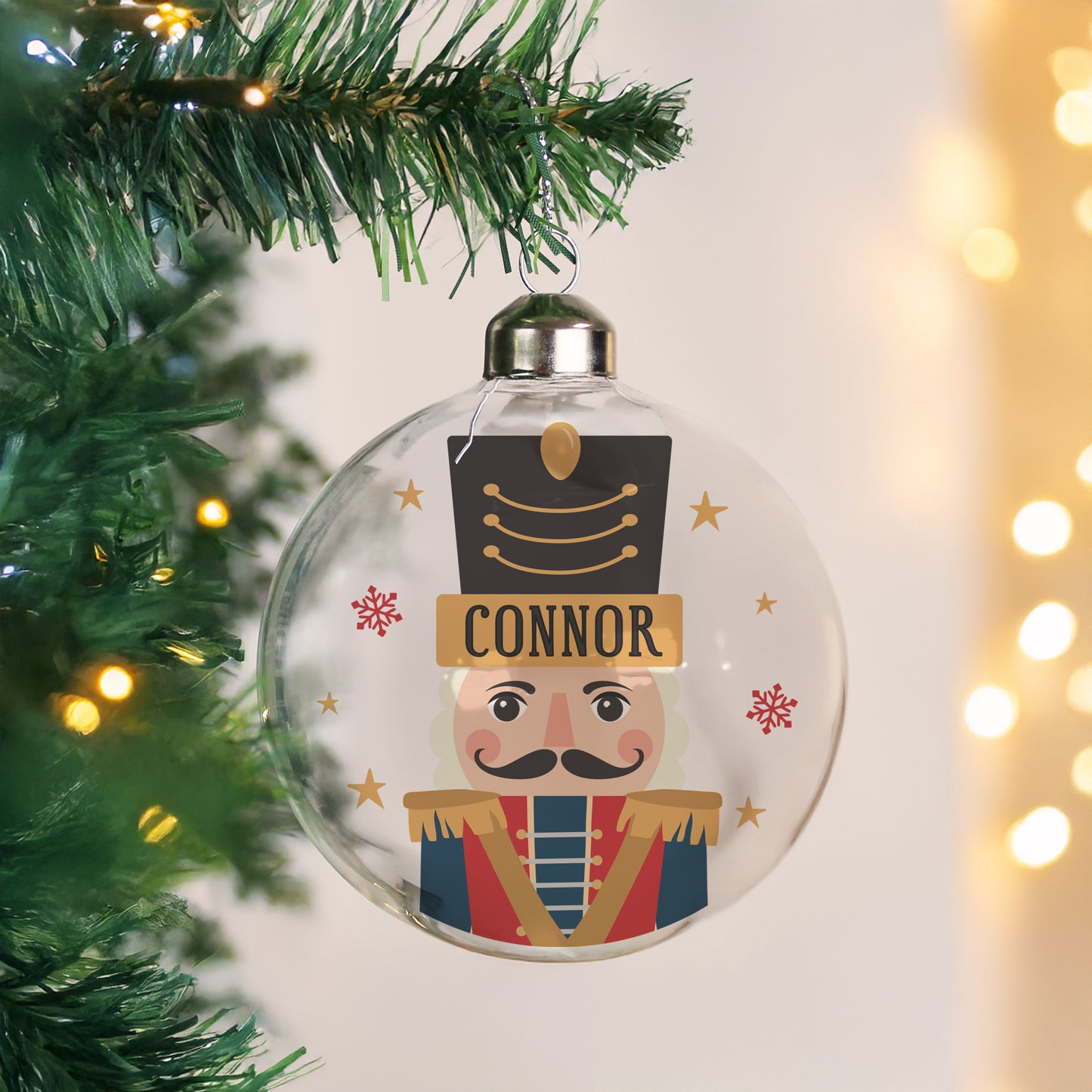Christmas Glass Bauble - Nutcracker