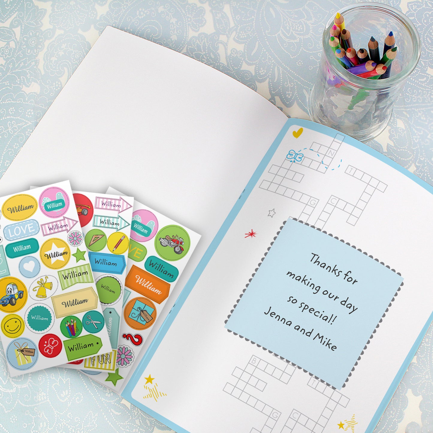 Personalised Activity Book with Stickers