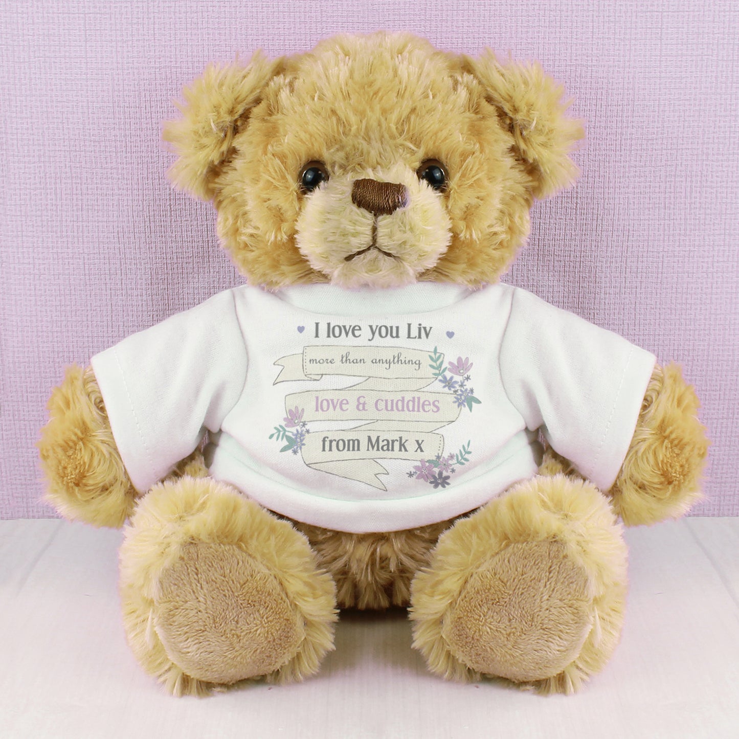Garden Floral Bloom Message Teddy Bear