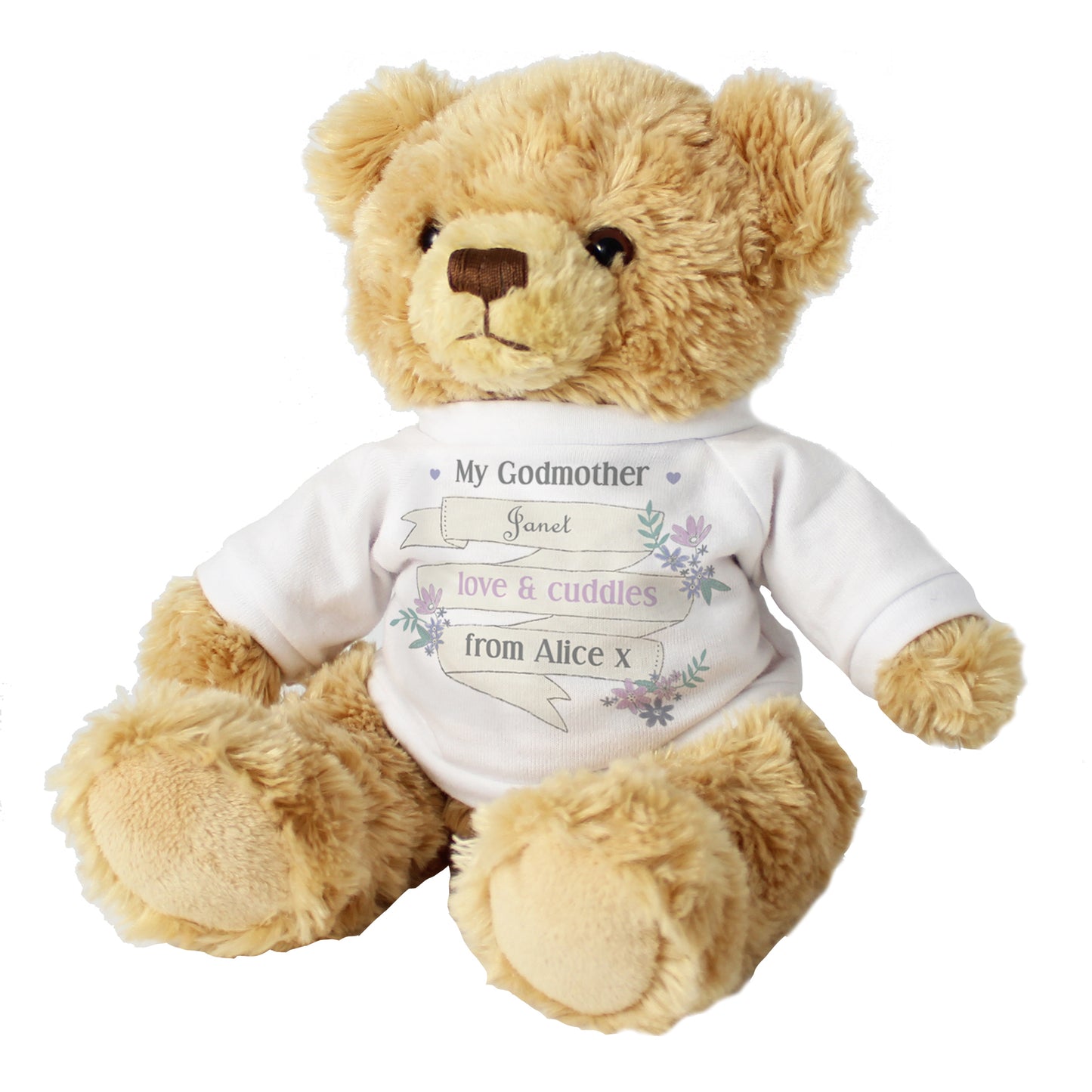 Garden Floral Bloom Message Teddy Bear