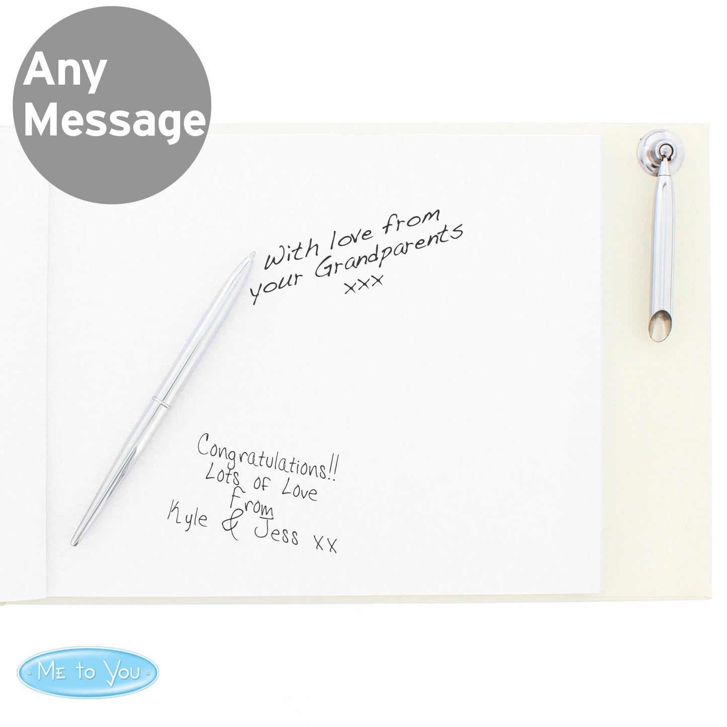 Religious Cross Hardback Guest Book & Pen