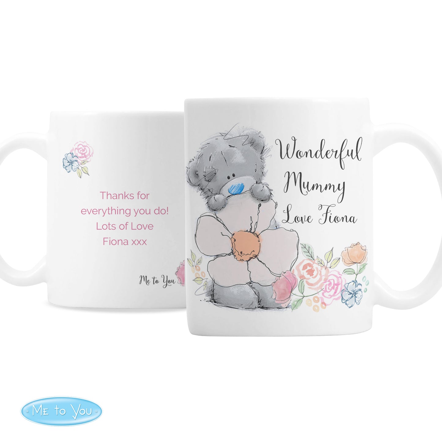 Personalised Me to You Floral Daisy Mug