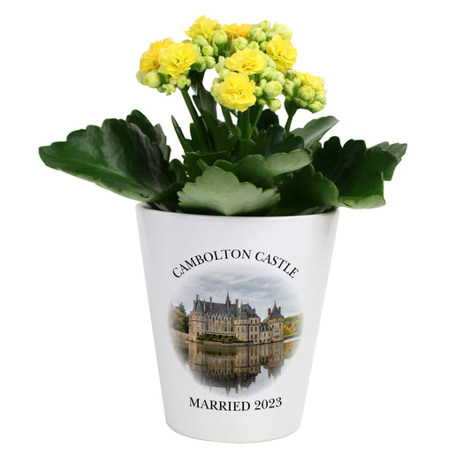 Ceramic Flower Pot - Bespoke Wedding Gifts