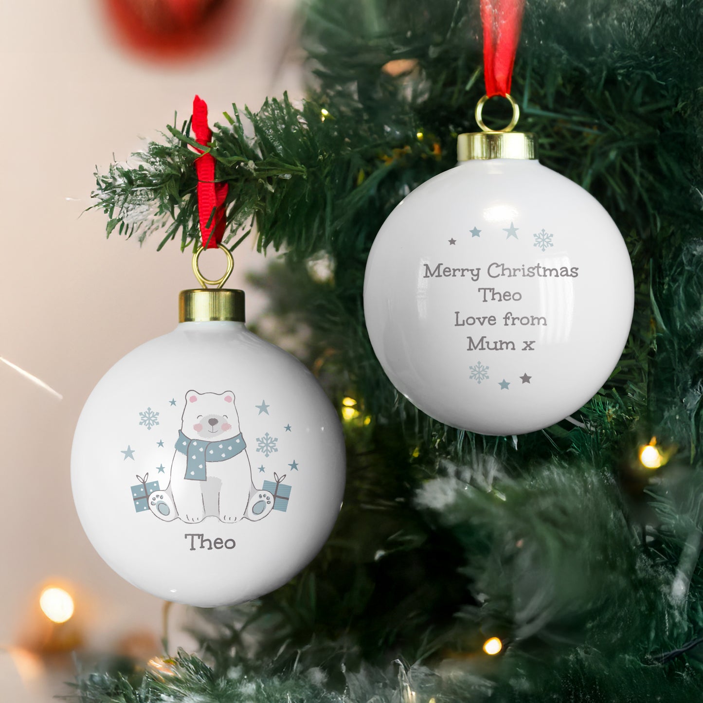 Children's Christmas Bauble  -  Polar Bear