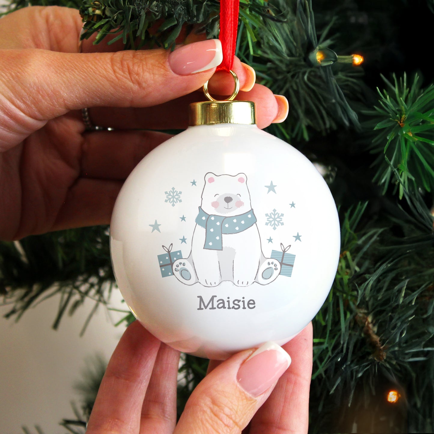 Children's Christmas Bauble  -  Polar Bear