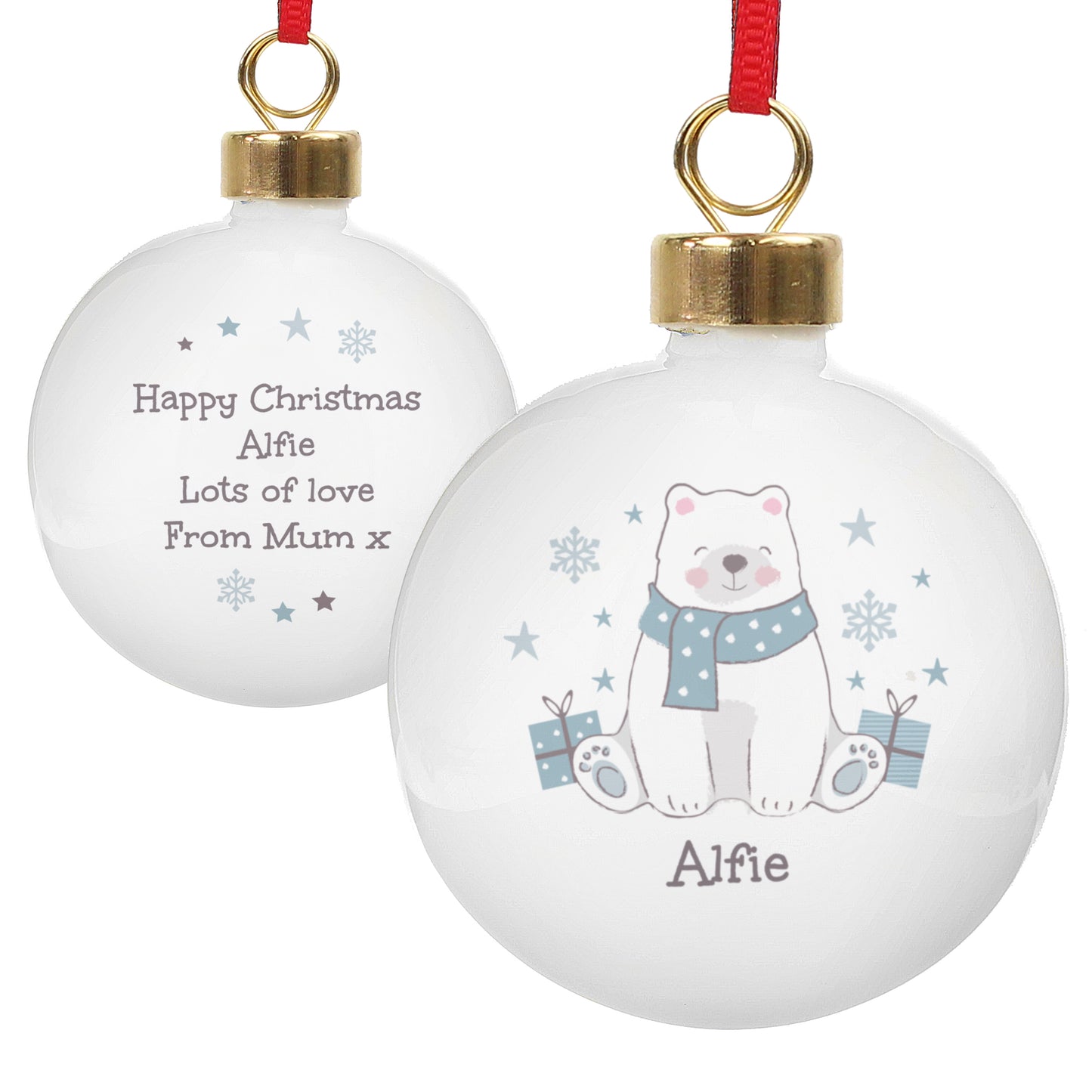 Children's Christmas Bauble  -  Polar Bear