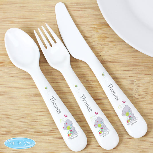 Tiny Tatty Teddy Cuddle Bug 3 Piece Plastic Cutlery Set