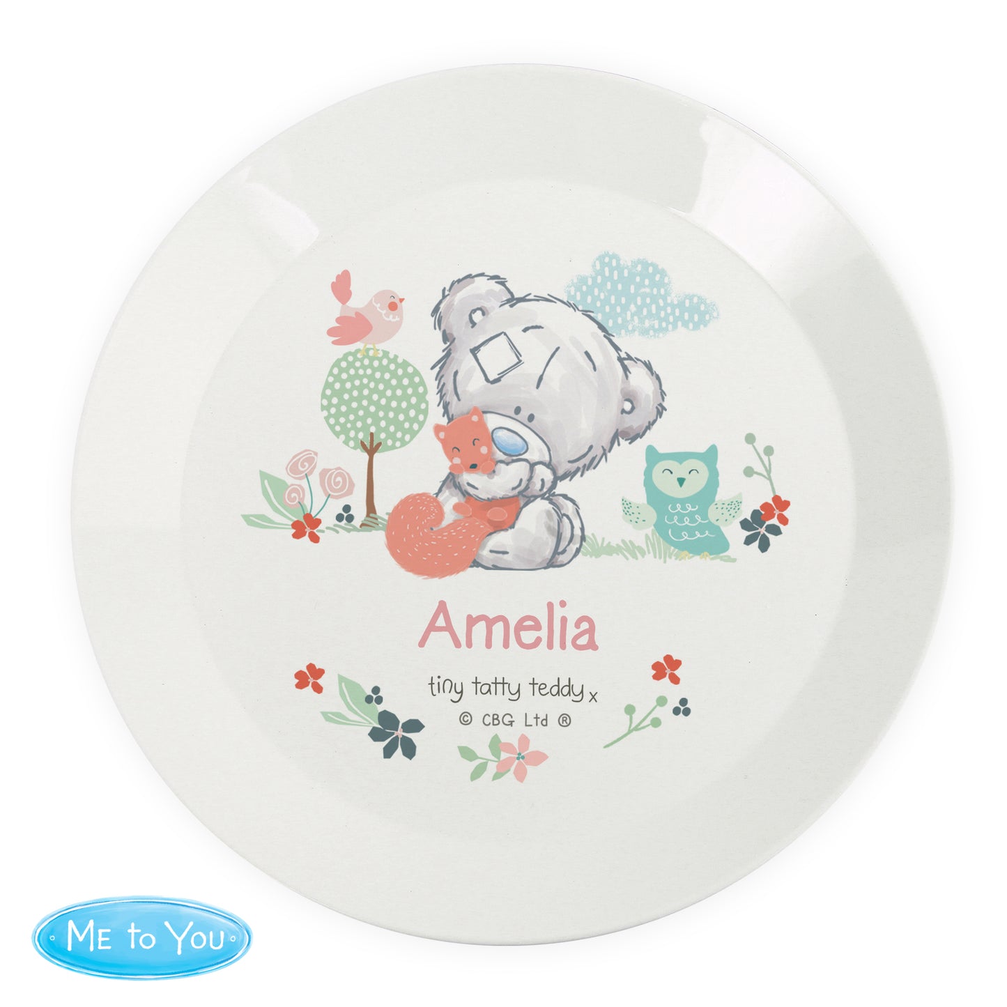Woodland Dinner/Breakfast Set - 3PC/6PC - Pink