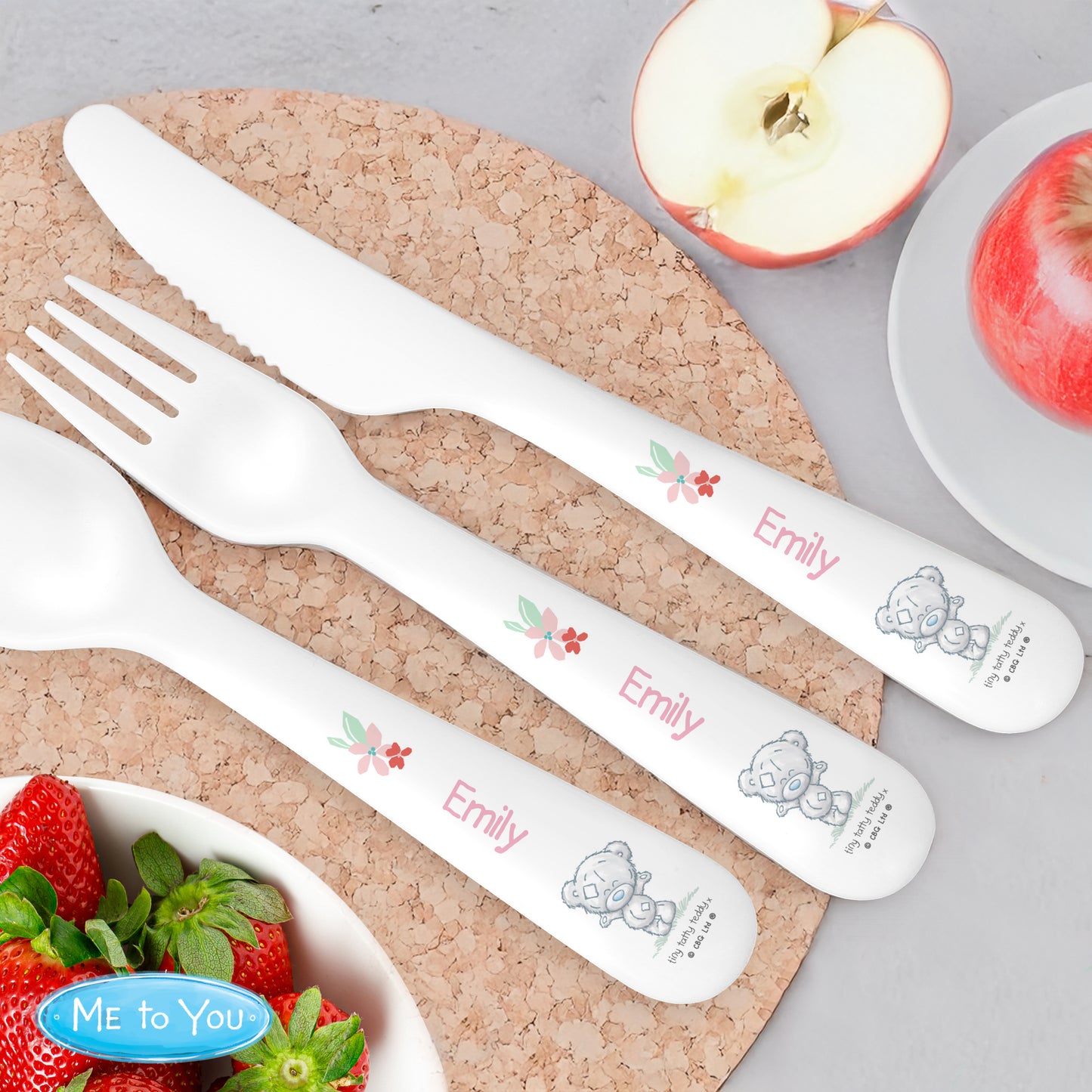 Woodland Dinner/Breakfast Set - 3PC/6PC - Pink