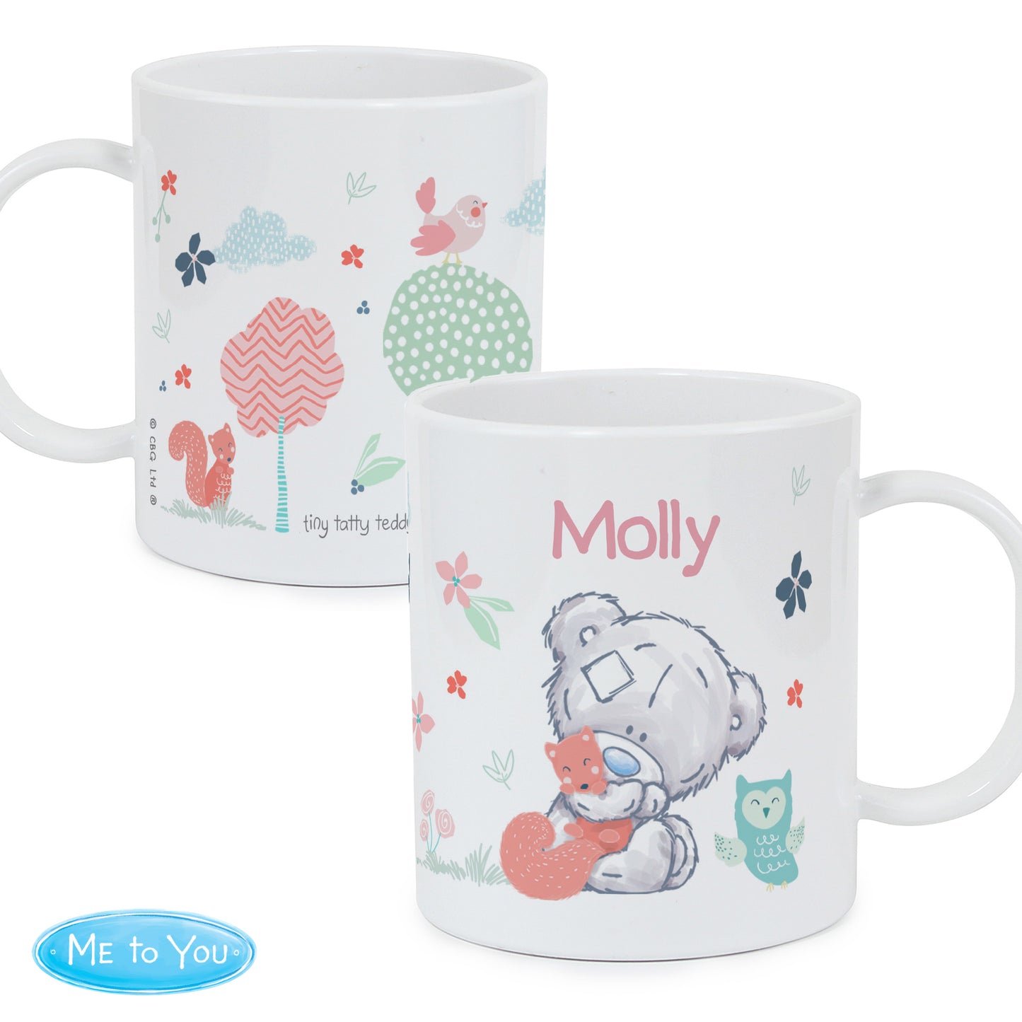 Woodland Dinner/Breakfast Set - 3PC/6PC - Pink