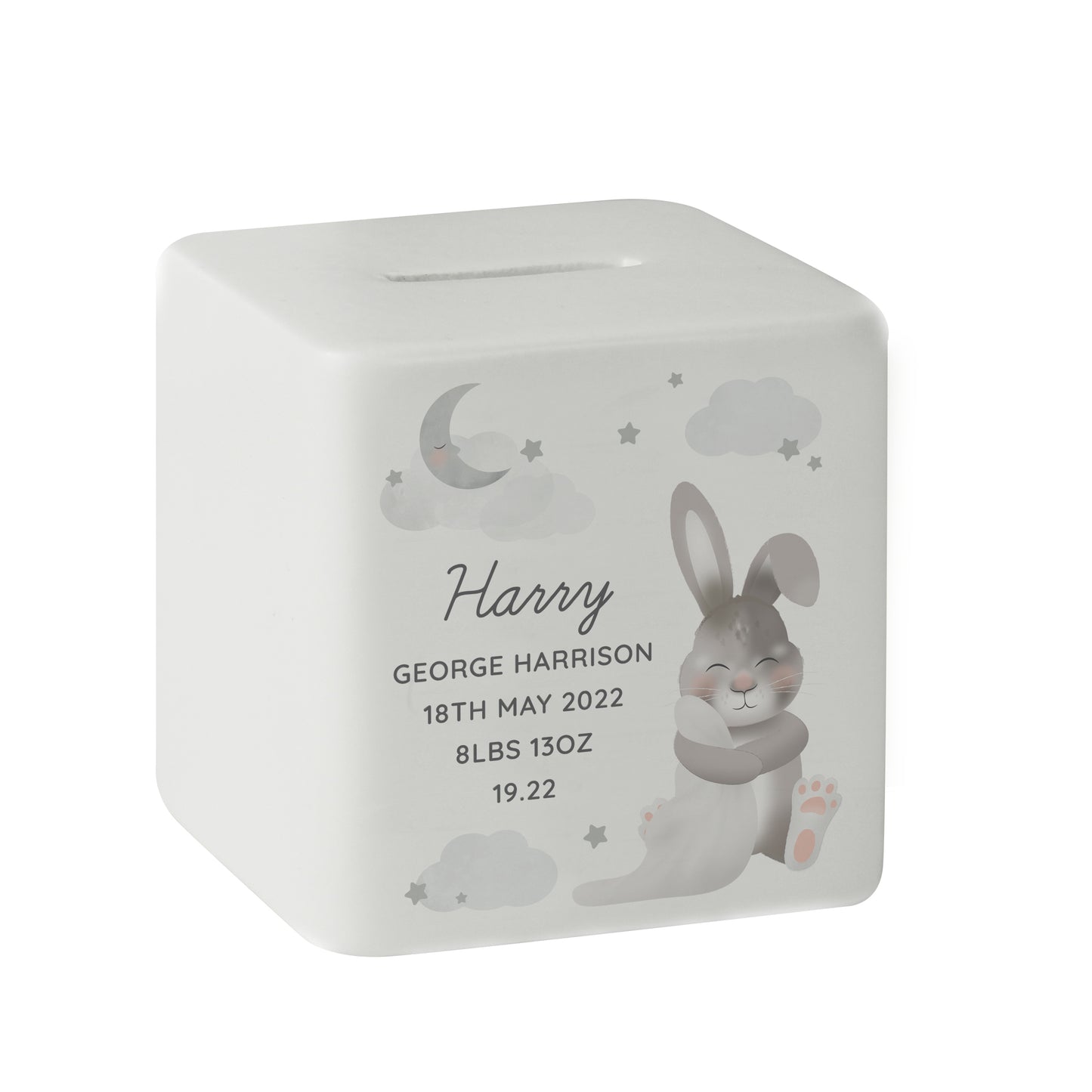 Baby Bunny Ceramic Square Money Box