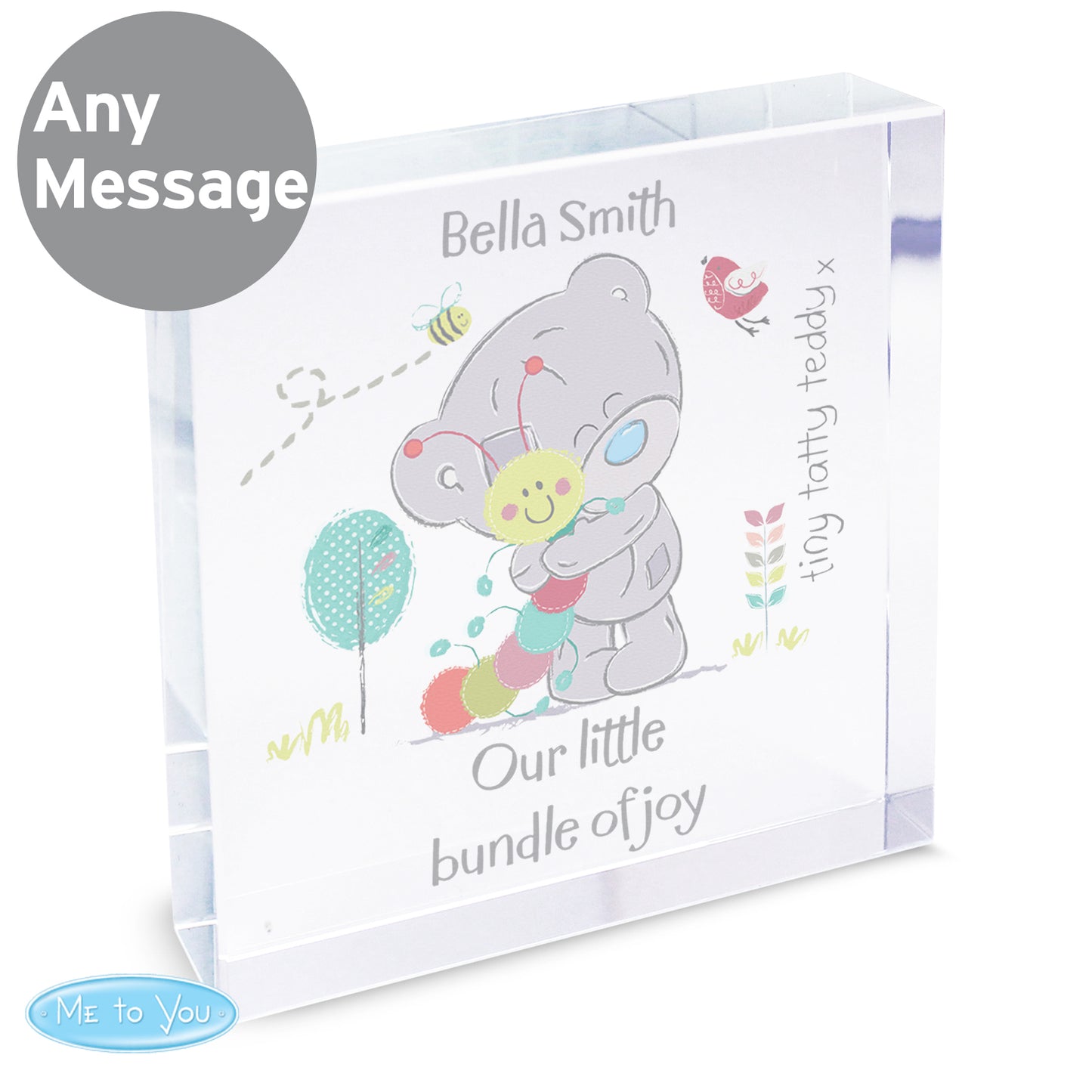 Tiny Tatty Teddy Cuddle Bug Crystal Token