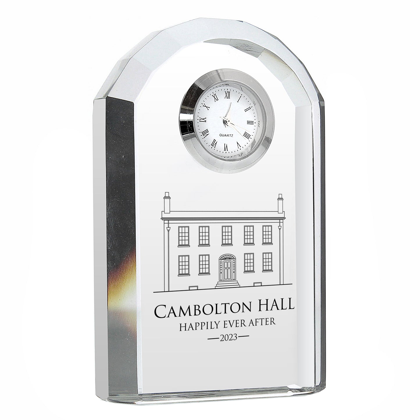 Crystal Clock - Bespoke Wedding Gifts