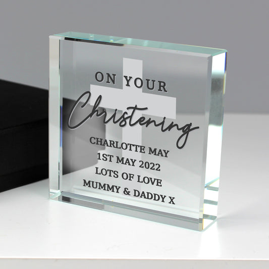 On Your Christening Crystal Token