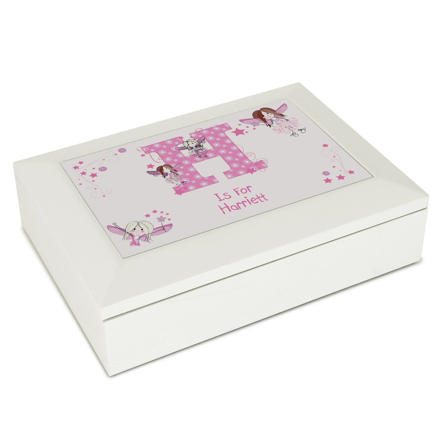 Fairy Letter White Jewellery Box