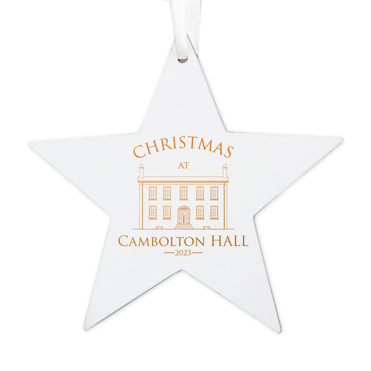Design Wooden Star Decoration - Bespoke Gifts