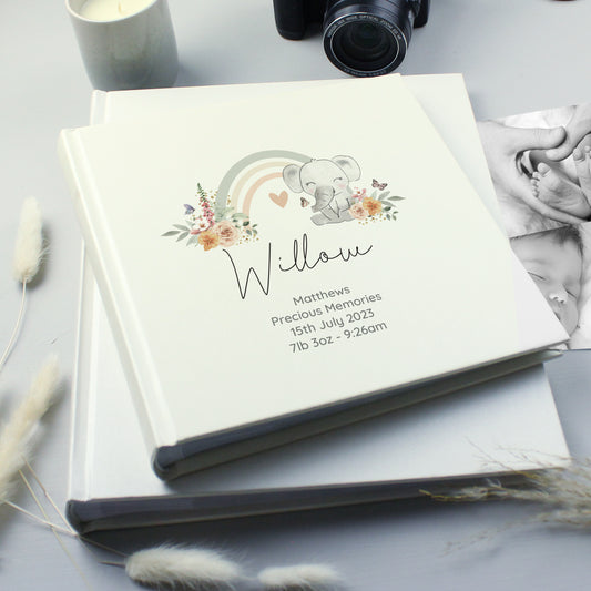 Floral Elephant Square Photo Album