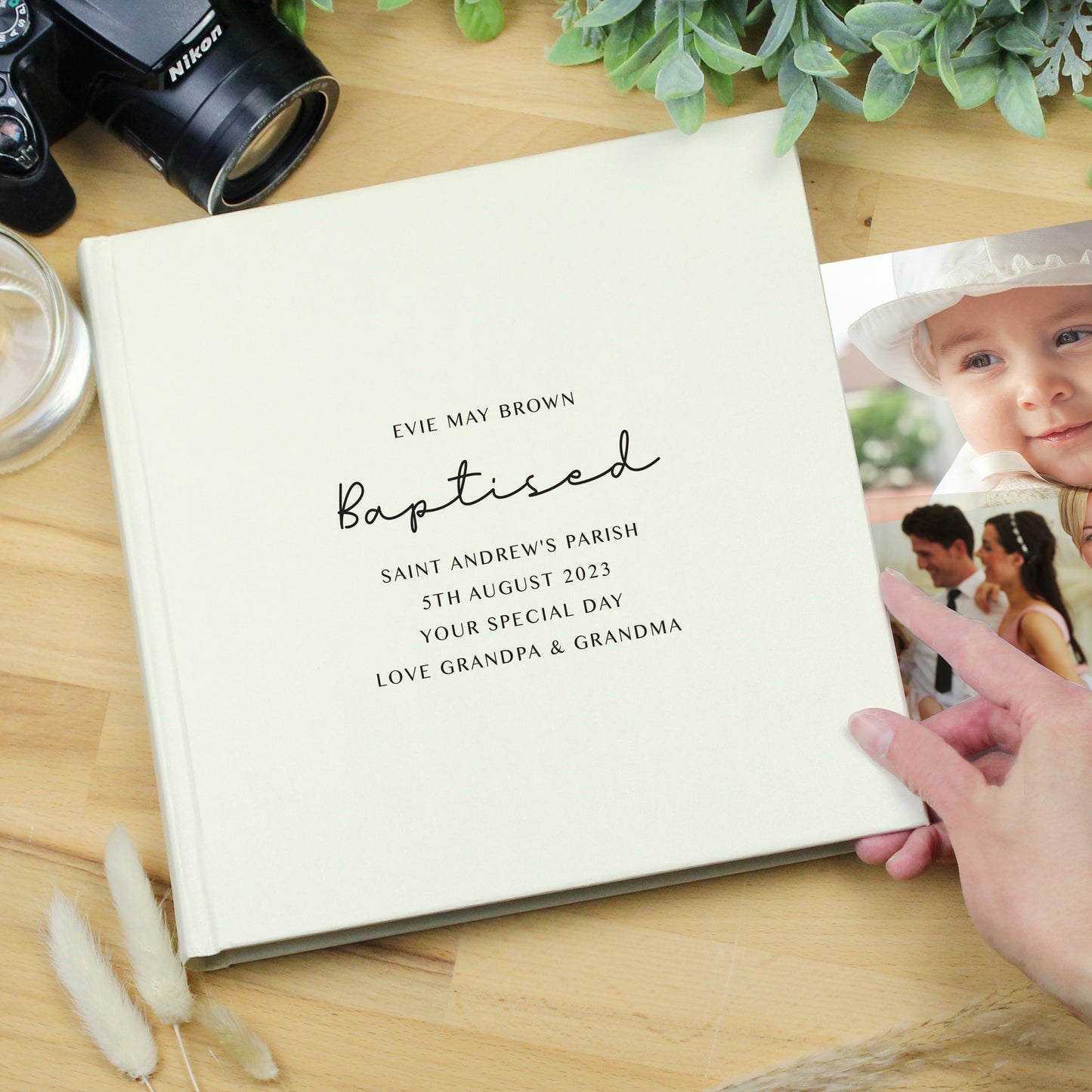 Free Text Square Photo Album