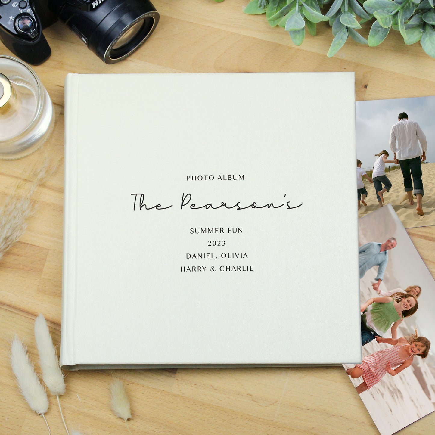 Free Text Square Photo Album