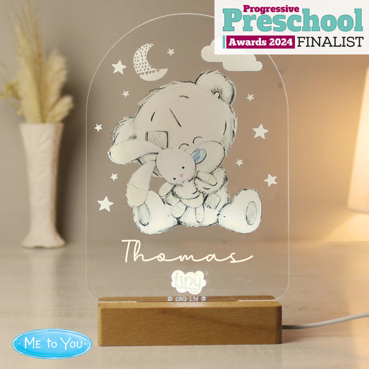 Tiny Tatty Teddy Wooden Based LED Light