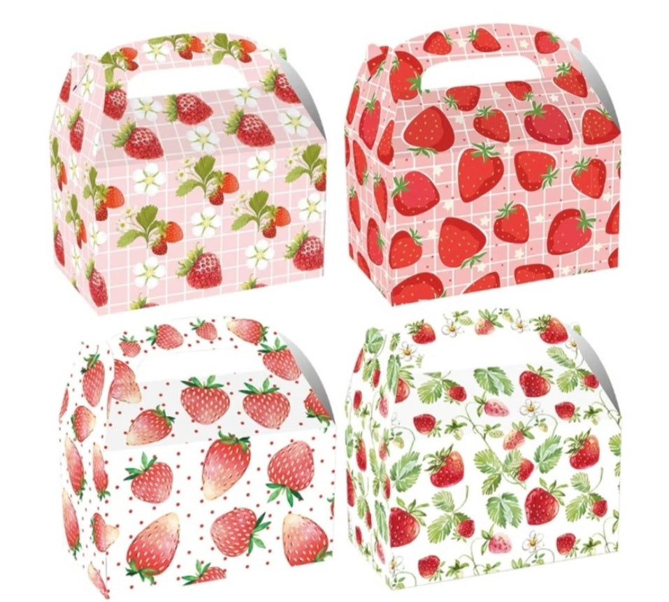 24 Pink Candles, Scented Tea Light Candles -  Strawberry & Lily Scented Botanical Candles