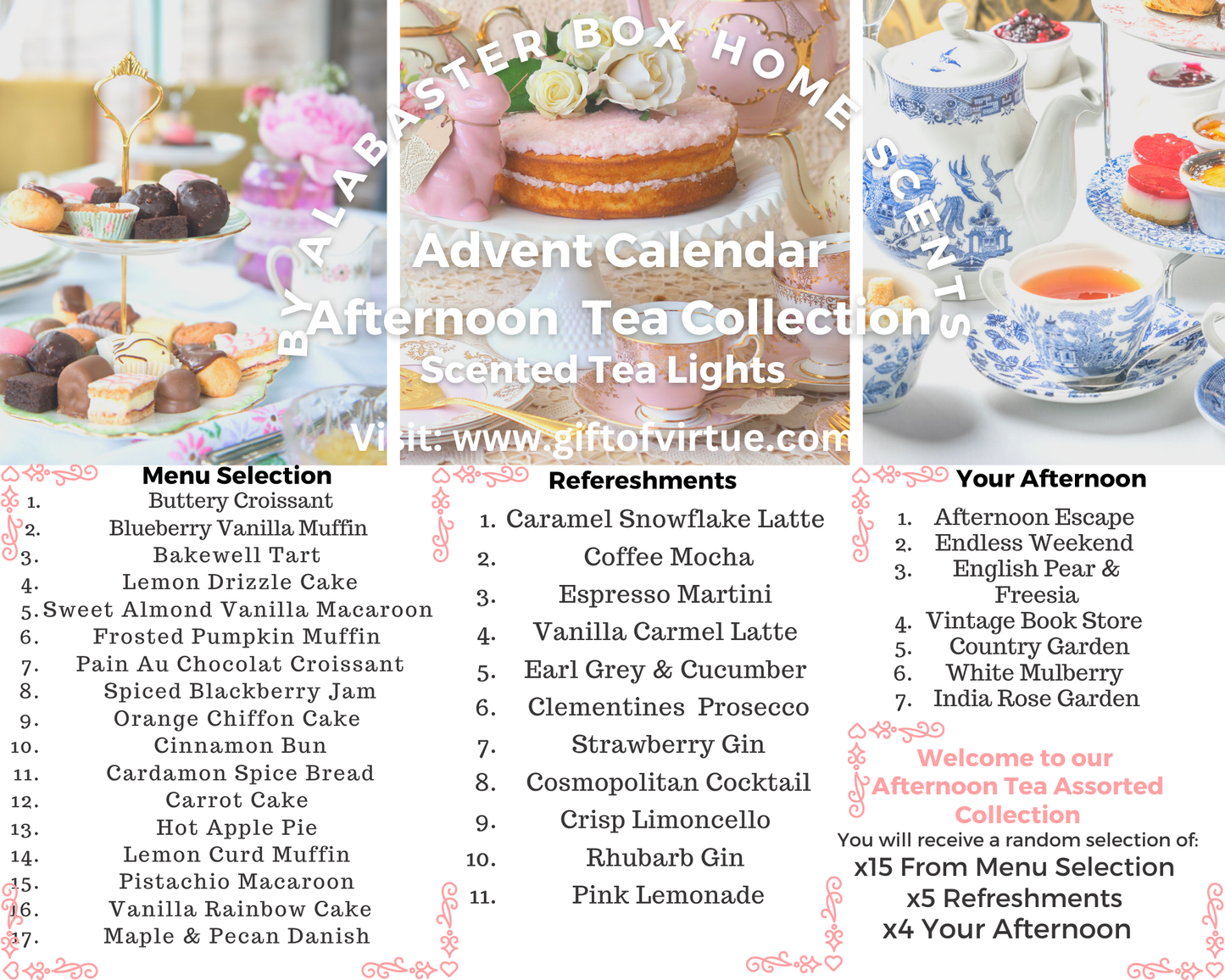 Bakery Scented Tea Light Candles 24 Day Advent Calendar