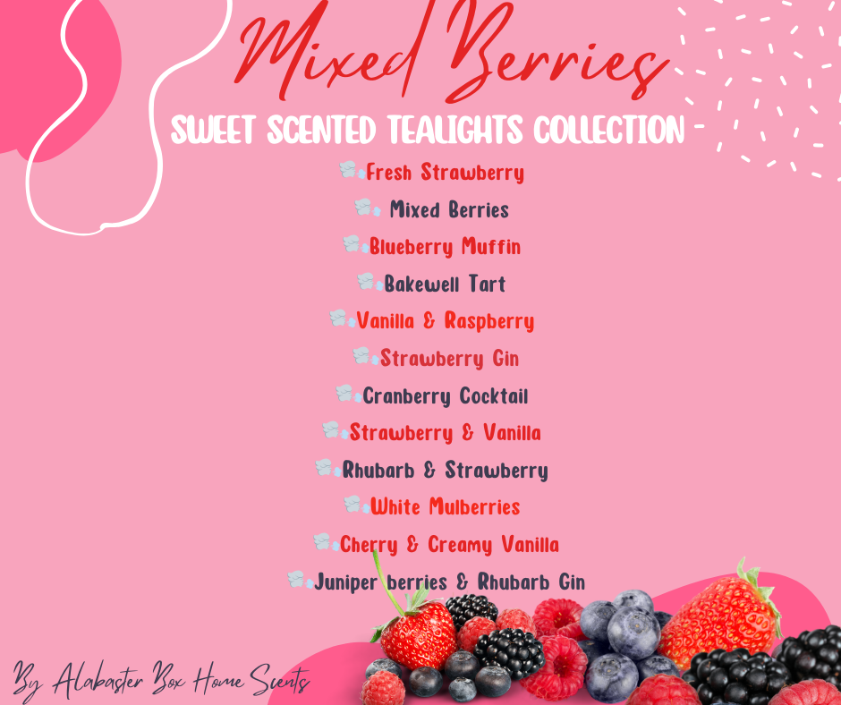 21 Botantial Infused Fresh Petals Mixed Berries Scented Candles